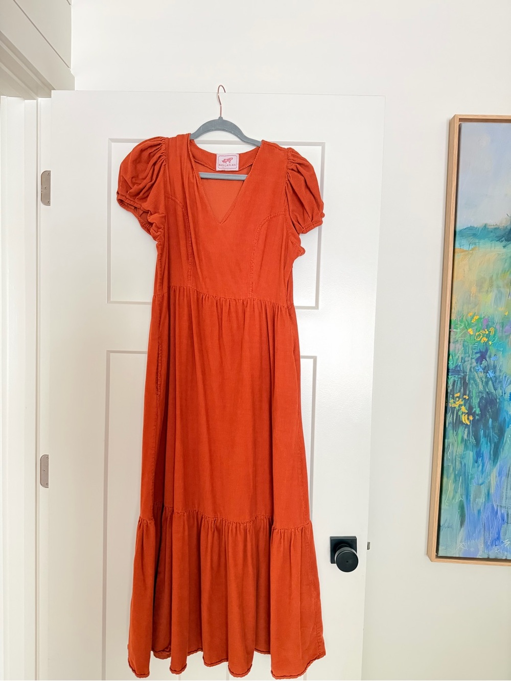 Banjanan Rust Orange Maxi Dress